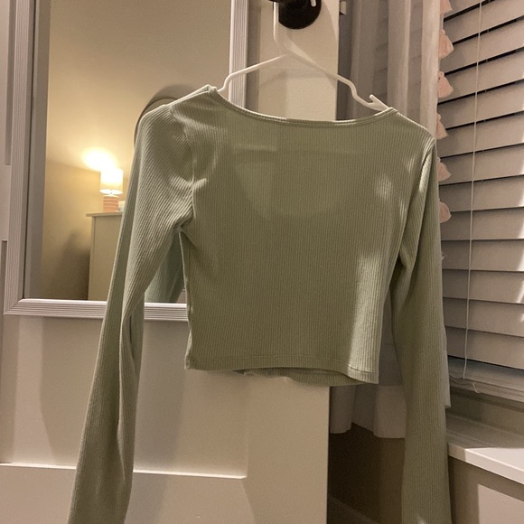 aeropostale cropped long sleeve top - Picture 6 of 6